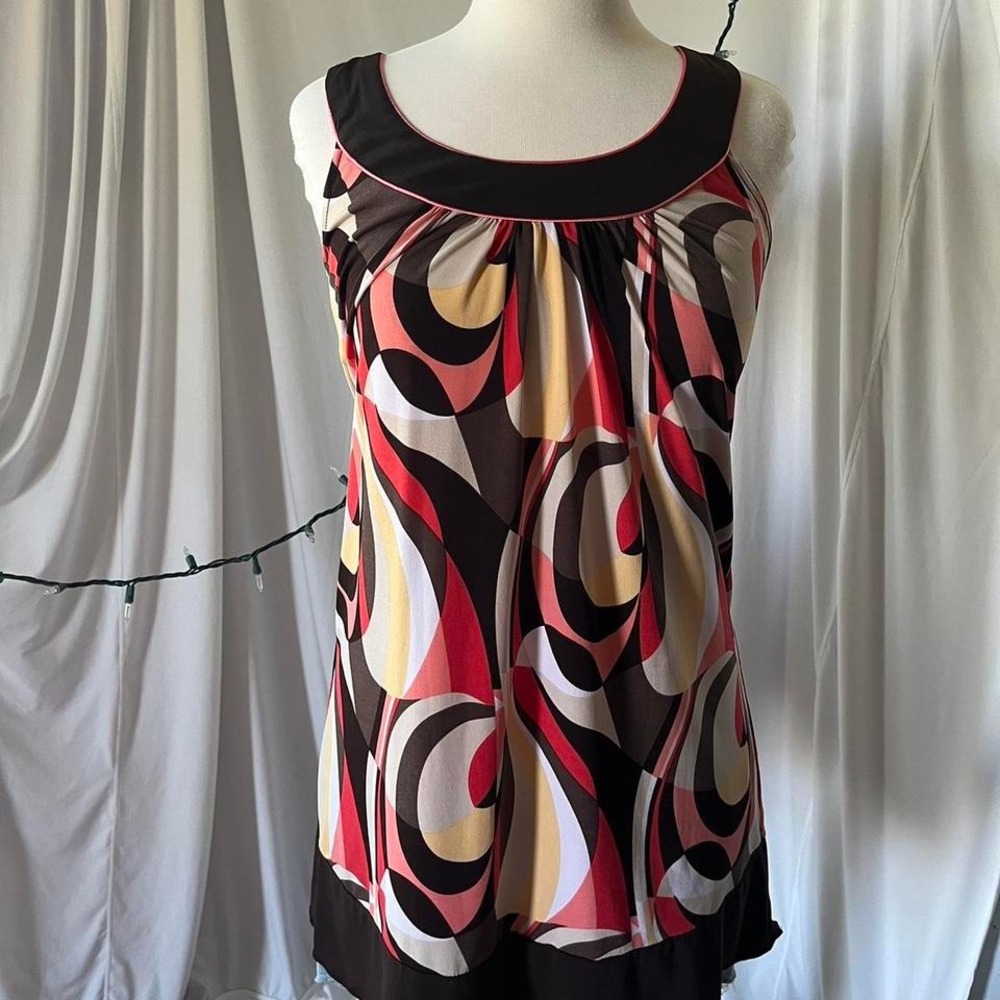 70s style mini dress tank top - Picture 2 of 4